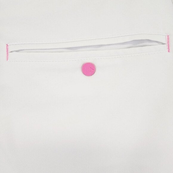 Antigua Kudos White & Hot Pink Sporty Golf Skort 2 - Picture 7 of 8